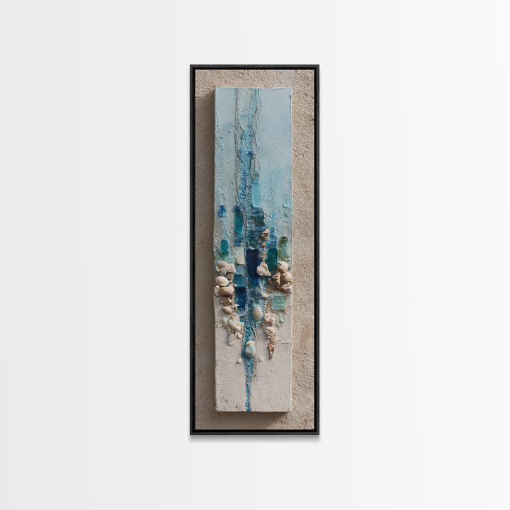 Minimal Wave Line Drawing Canvas Print, Coastal Art, Contemporary Art, Coastal Decor, Fine Art, Coastal, Modern Wall Art, COA-1x3-44