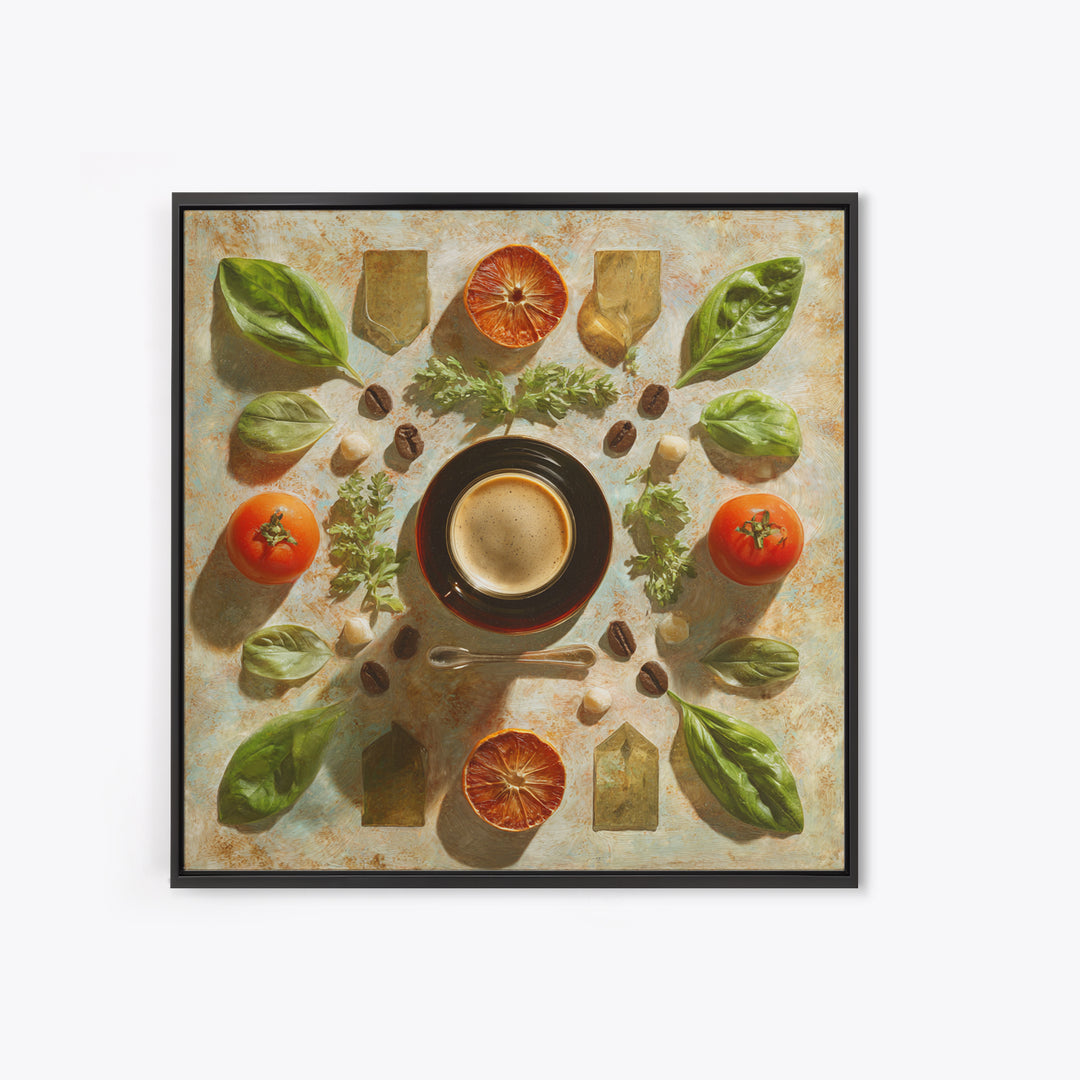 Espresso Martini Coffee Cocktail Still Life Canvas Print, Coffee Shop Art, Contemporary Art, Cafe Decor, Fine Art, Cafe, CSA-1x1-89