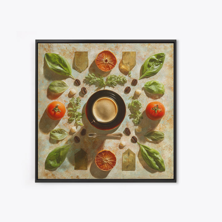 Espresso Martini Coffee Cocktail Still Life Canvas Print, Coffee Shop Art, Contemporary Art, Cafe Decor, Fine Art, Cafe, CSA-1x1-89