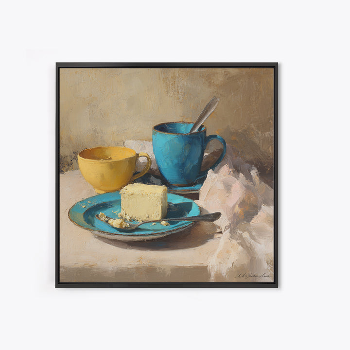 Minimal Line Art of a Cup and Canvas Print, Coffee Shop Art, Neutral Decor, Cafe Decor, Fine Art, Cafe, Home Decor, Wall Decor, CSA-1x1-90