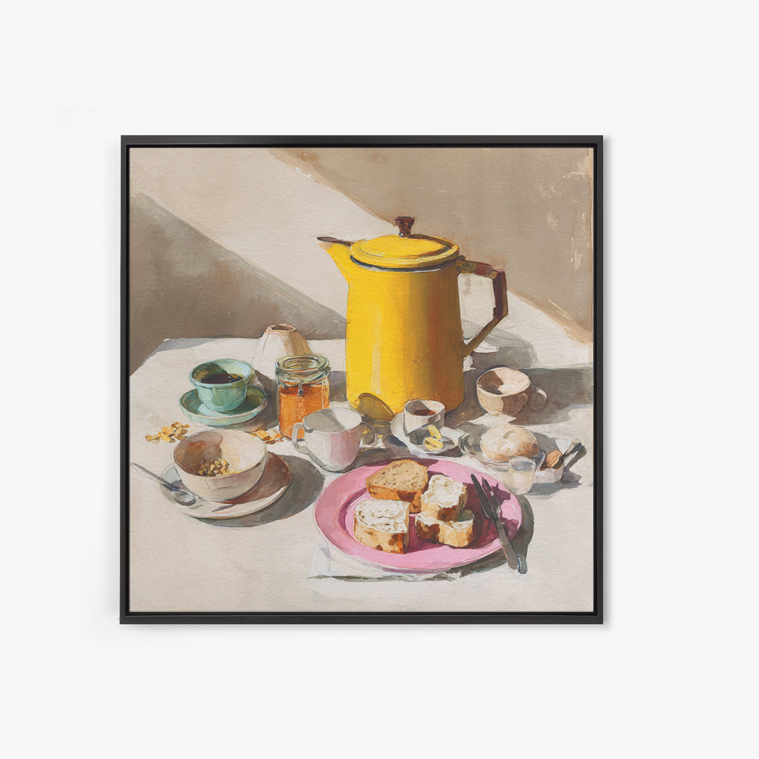 Mid Century Coffee Pot Canvas Print, Coffee Shop Art, Modern Decor, Cafe Decor, Fine Art, Cafe, Wall Decor, Art Print, CSA-1x1-94