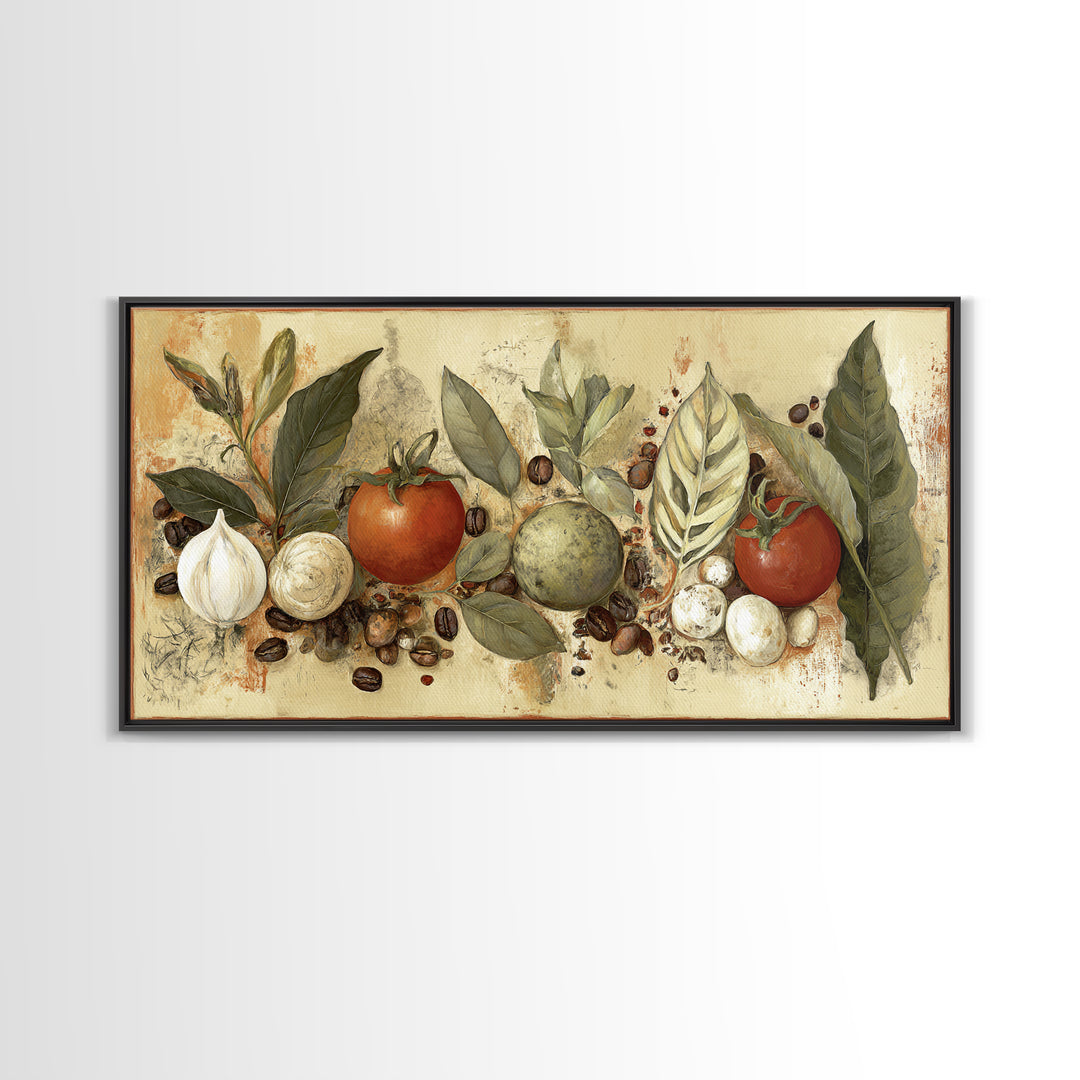 Coffee Bean Pattern Framed Canvas Print, Coffee Shop Art, Bedroom Wall Art, Cafe Decor, Fine Art, Cafe, Modern Decor, CSA-2x1-11