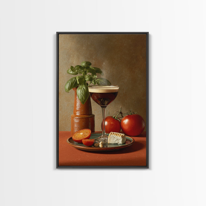 Espresso Martini Coffee Cocktail Still Life Canvas Print, Coffee Shop Art, Kitchen Art, Cafe Decor, Cafe, Minimalist Wall Art, CSA-2x3-49