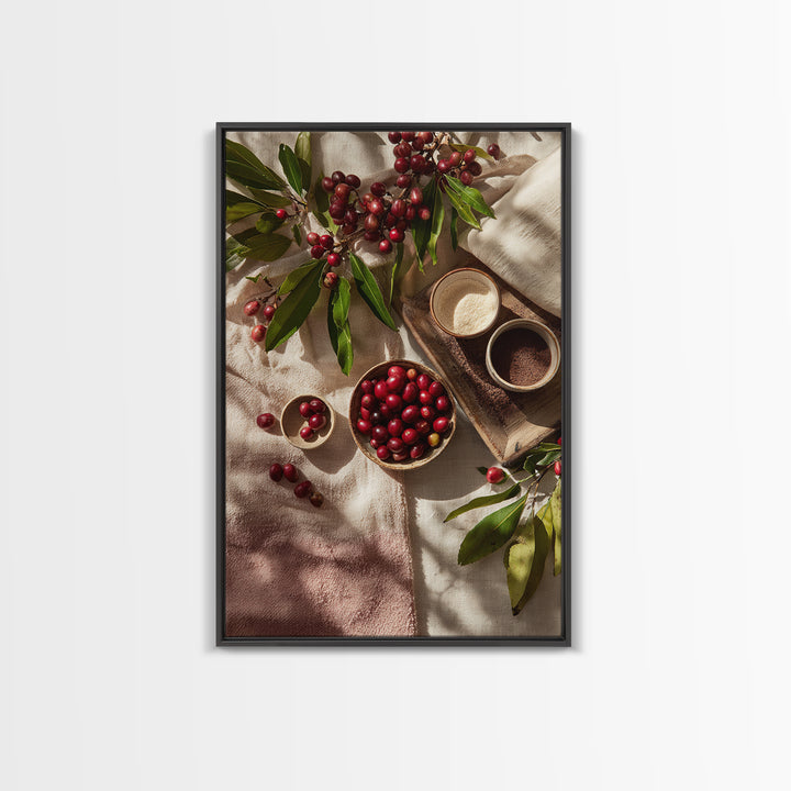 Coffee Farm Landscape Canvas Print, Coffee Shop Art, Fine Art Print, Cafe Decor, Fine Art, Cafe, Printable, Printable Wall Art, CSA-2x3-7