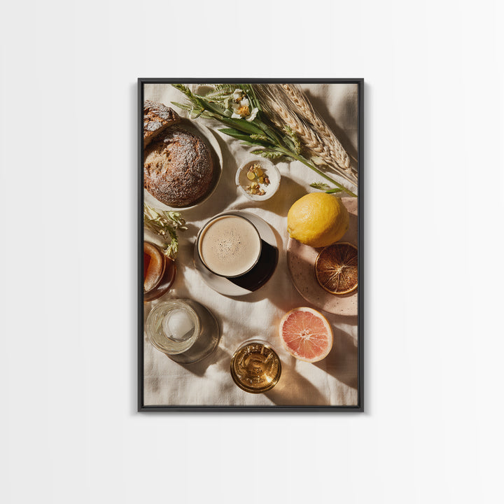Espresso Martini Coffee Cocktail Still Life Framed Canvas Print, Coffee Shop Art, Canvas Print, Cafe Decor, Fine Art, Cafe, CSA-2x3-73