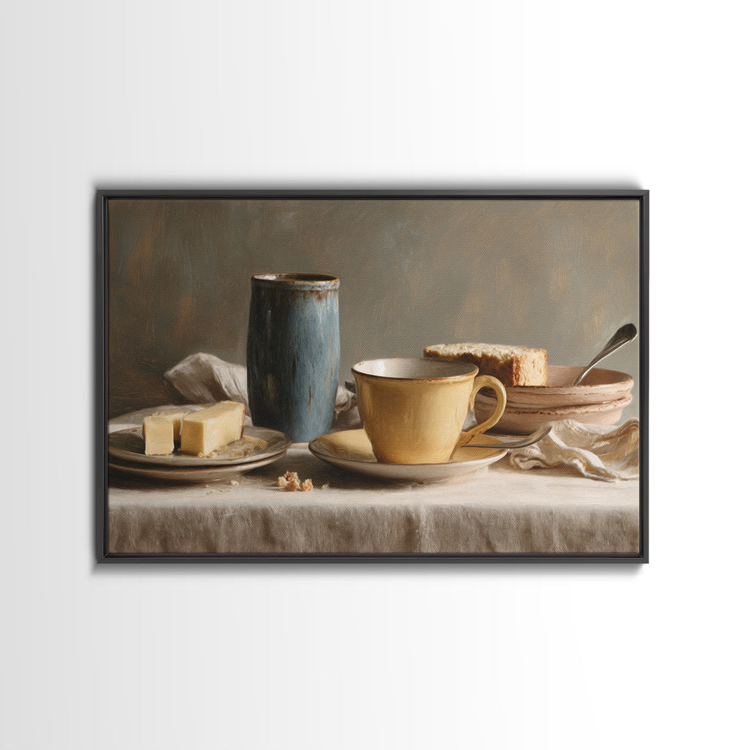Minimal Line Art of a Cup and Canvas Print, Coffee Shop Art, Kitchen Gift, Cafe Decor, Abstract Art, Cafe, Coffee Art, CSA-3x2-22