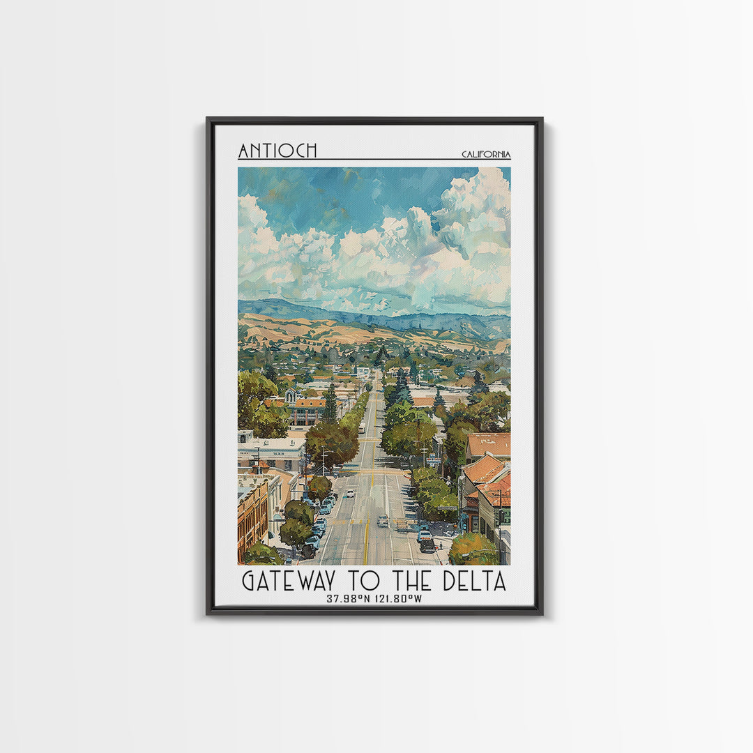 Antioch Travel Poster, Canvas Print, Retro Travel Poster, City Wall Art, Vintage City Poster, Gallery Wall Set, Vintage Travel Print