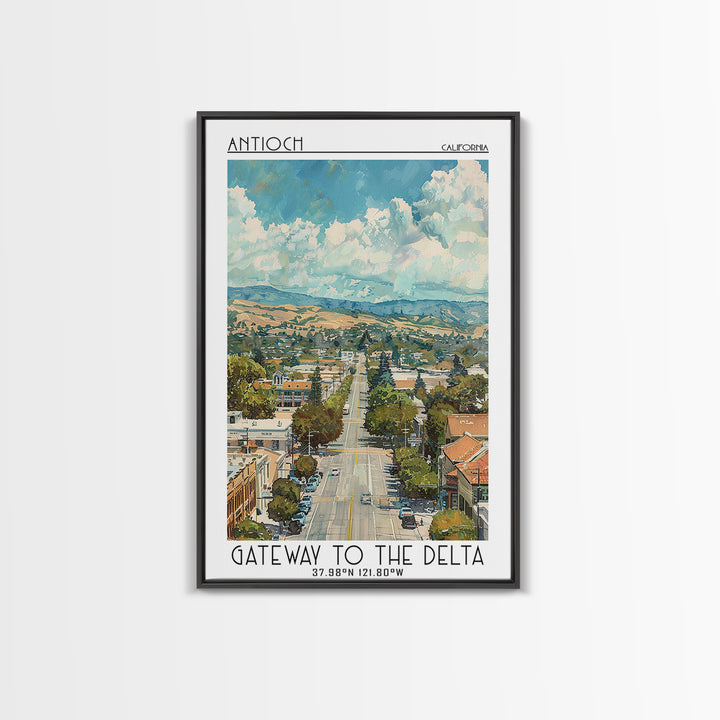 Antioch Travel Poster, Canvas Print, Retro Travel Poster, City Wall Art, Vintage City Poster, Gallery Wall Set, Vintage Travel Print