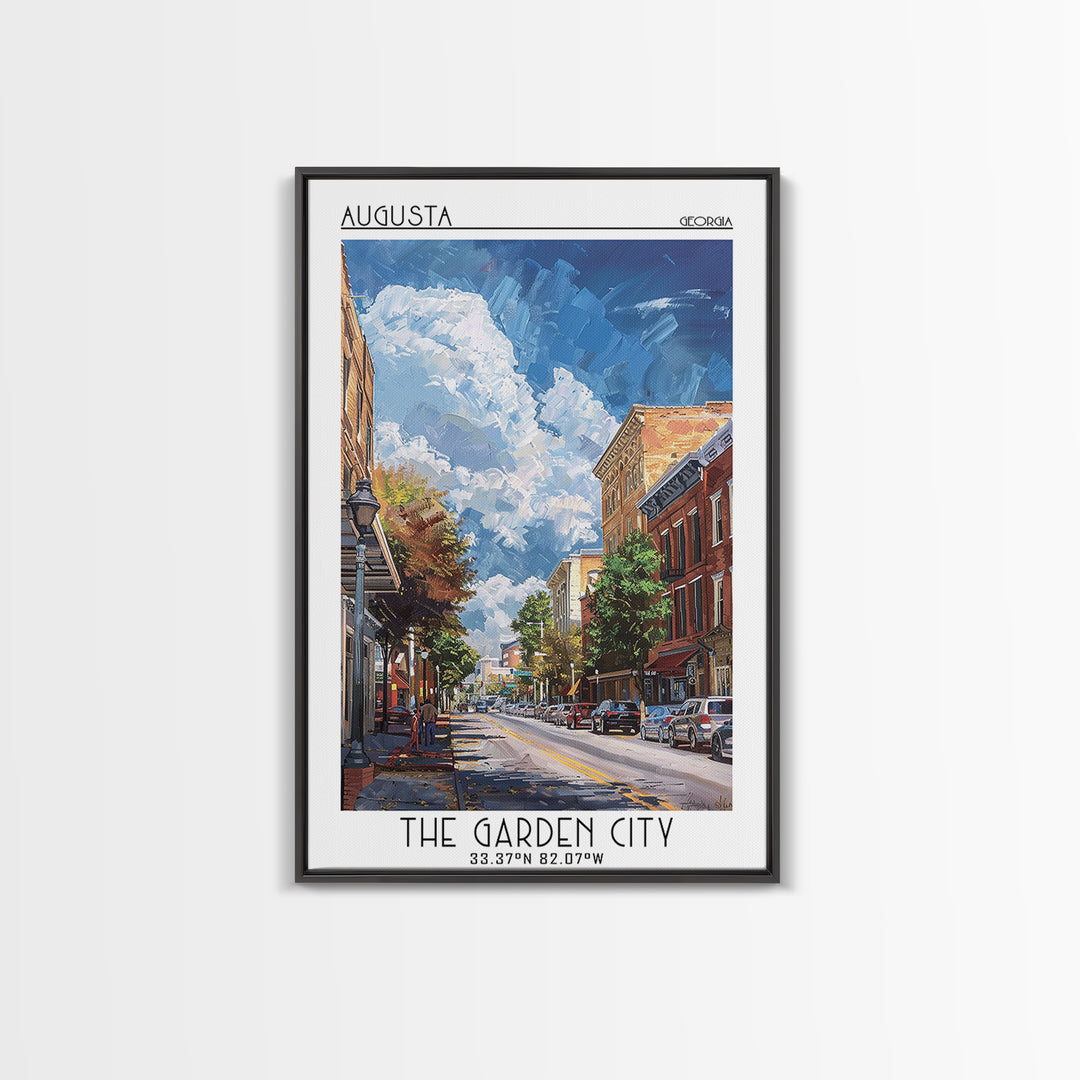 Augusta Travel Poster, Canvas Print, Travel Wall Art, City Wall Art, Travel Art Print, City Art Print, Poster Print, Wanderlust Gift