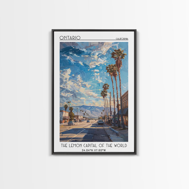 Ontario Travel Poster, Framed Canvas Print, City Travel Poster, Travel Wall Art, Gallery Wall Set, Travel Wall Decor, Fine Art Print
