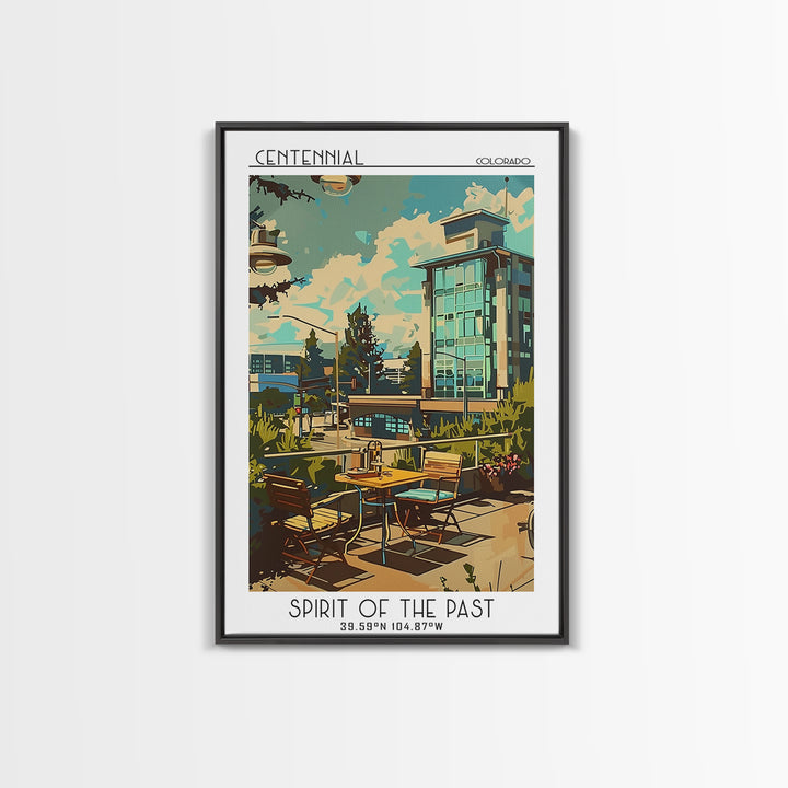 Centennial Travel Poster, Canvas Print, Vintage Travel Print, City Wall Art, Minimalist Poster, Vintage Poster, Living Room Wall Art