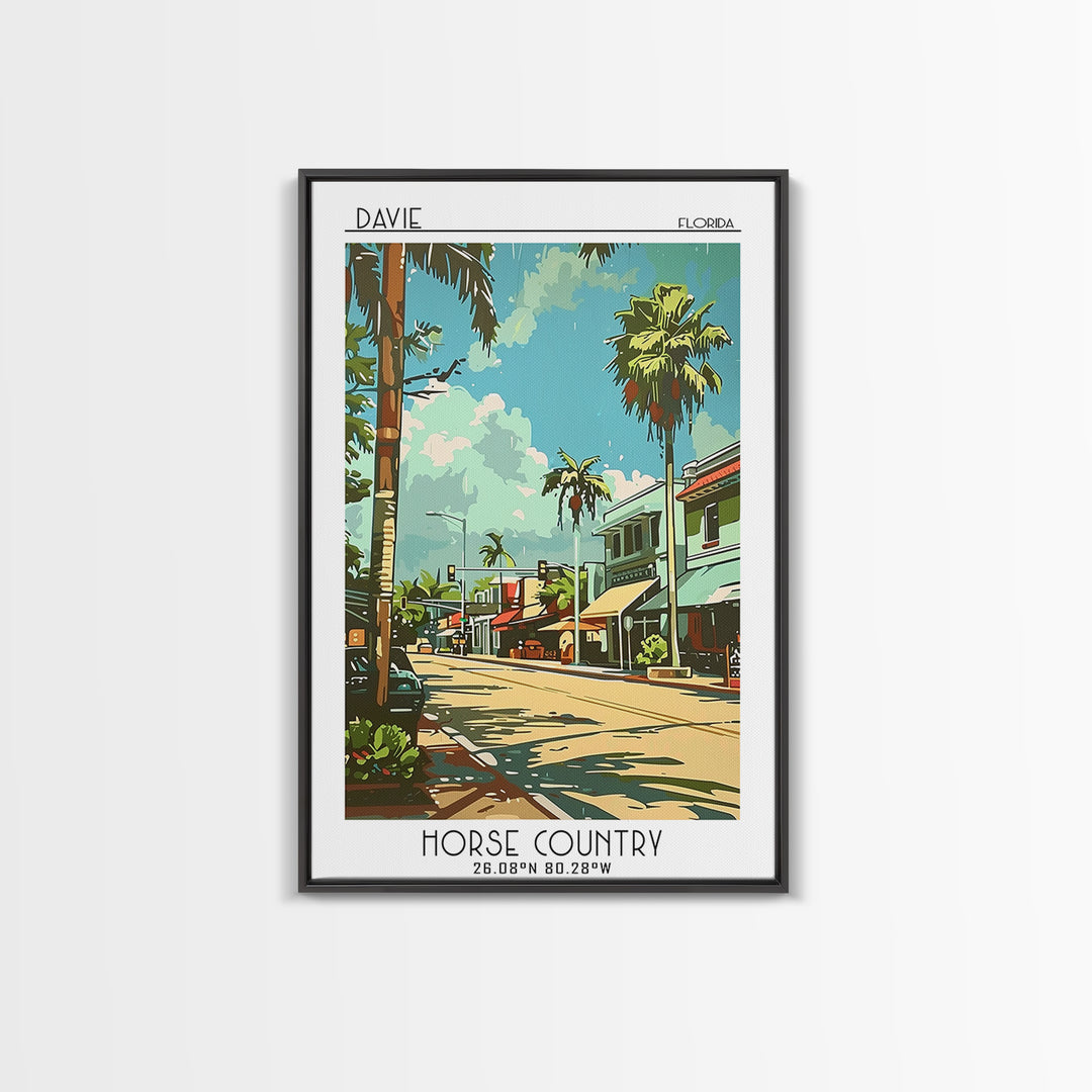 Davie Travel Poster, Canvas Print, Poster Print, Travel Wall Art, Vintage Travel Art, Vintage Posters, Travel Prints, Vintage Poster