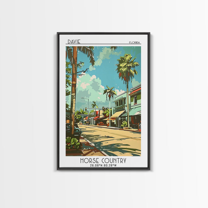 Davie Travel Poster, Canvas Print, Poster Print, Travel Wall Art, Vintage Travel Art, Vintage Posters, Travel Prints, Vintage Poster