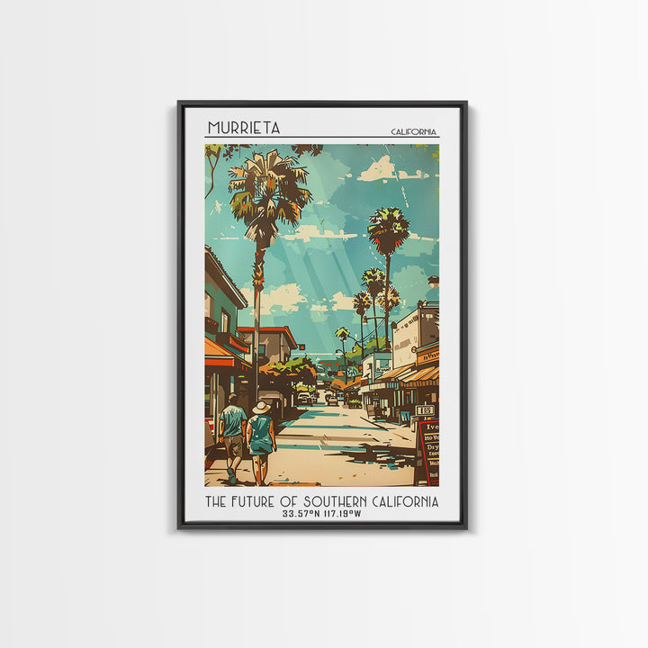Murrieta Travel Poster, Canvas Print, City Travel Poster, Travel Wall Art, Vintage Travel Print, Gallery Wall Set, City Illustration
