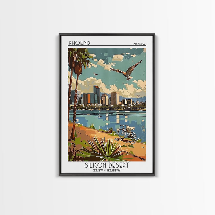 Phoenix Arizona Travel Poster, Canvas Print, City Travel Poster, Travel Wall Decor, Poster Art, Poster Print, Wall Art, Travel Print