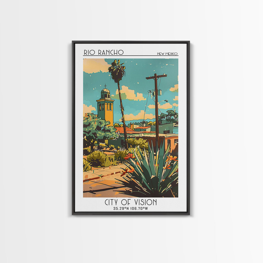 Rio Rancho Travel Poster, Canvas Print, Travel Wall Decor, Minimalist Poster, Travel Art Print, Living Room Wall Art, Travel Posters