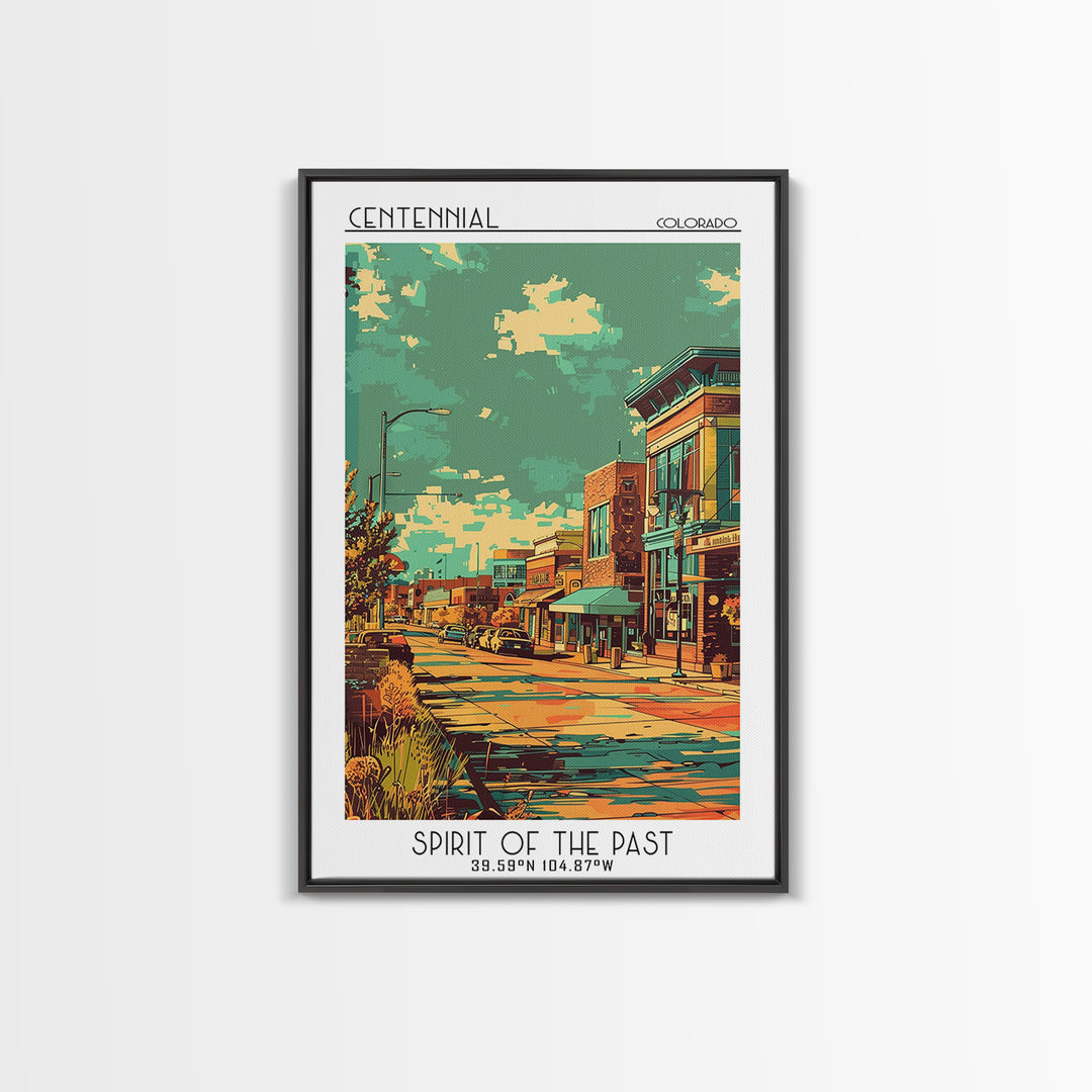 Centennial Travel Poster, Canvas Print, Travel Art Print, Modern Wall Decor, Gallery Wall Set, Retro Travel Print, Minimalist Poster