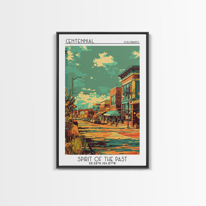 Centennial Travel Poster, Canvas Print, Travel Art Print, Modern Wall Decor, Gallery Wall Set, Retro Travel Print, Minimalist Poster