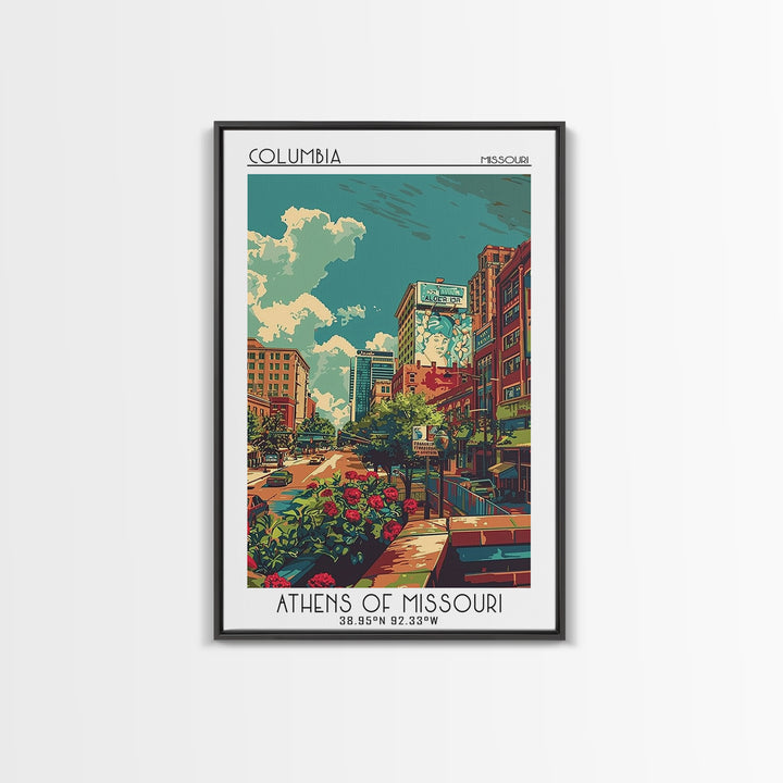 Columbia Travel Poster, Canvas Print, Travel Wall Art, City Wall Art, Travel Prints, City Travel Poster, Art Print, Gallery Wall Set
