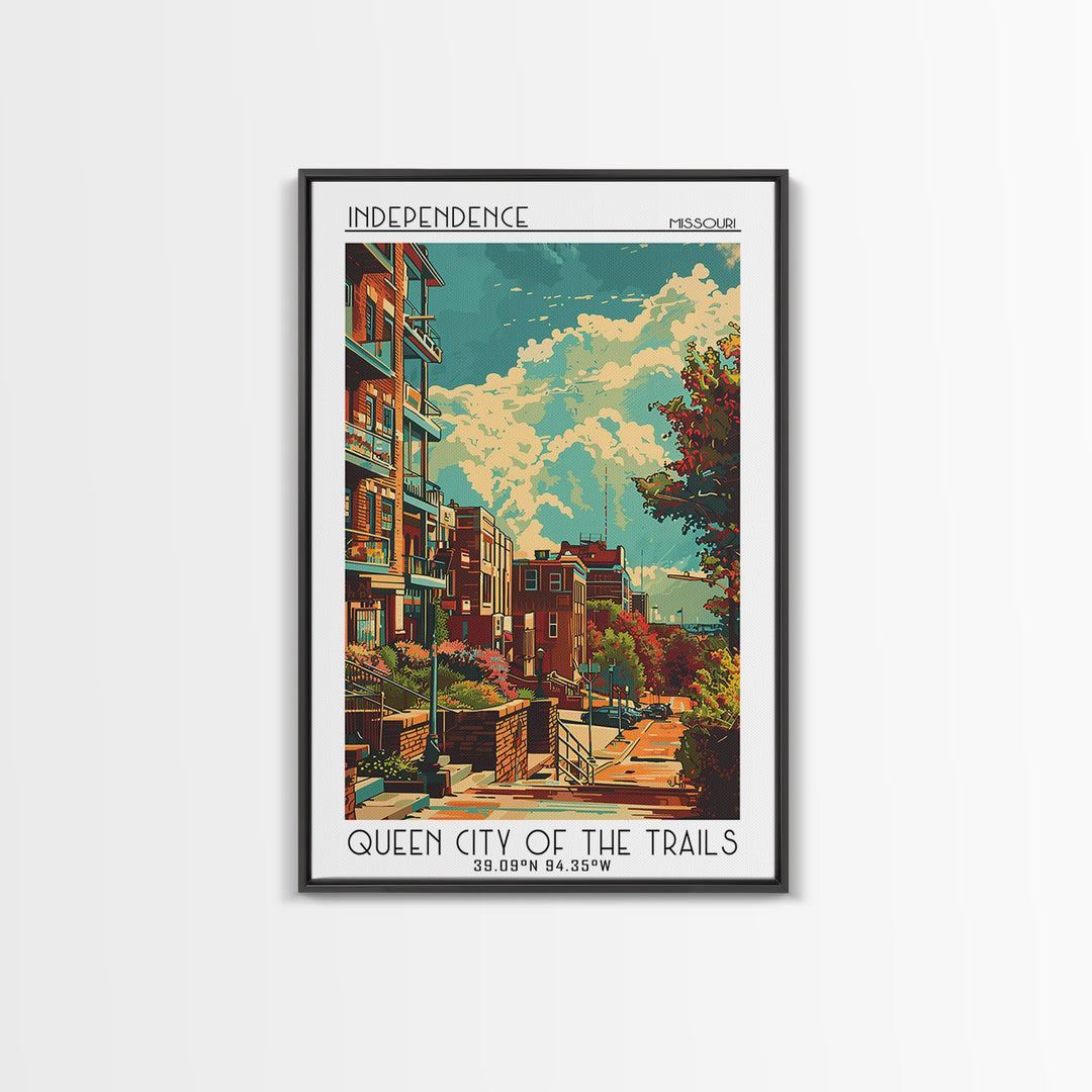 Independence Travel Poster, Canvas Print, Poster Print, Travel Wall Art, Travel Wall Decor, City Travel Poster, Living Room Wall Art