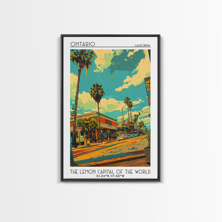 Ontario Travel Poster, Canvas Print, City Travel Poster, Travel Wall Art, Fine Art Print, Living Room Wall Art, Watercolor Cityscape