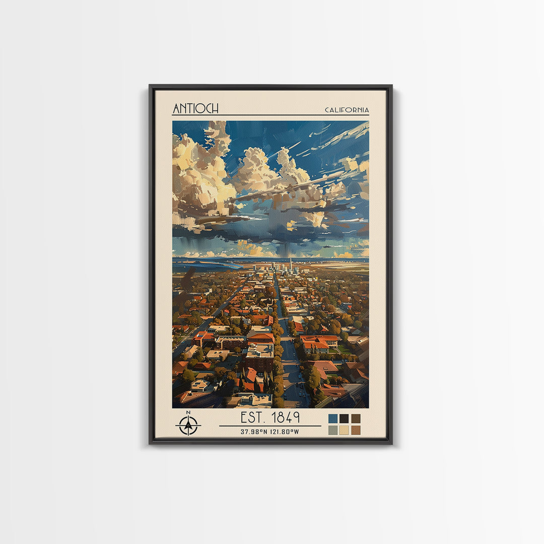Antioch Travel Poster, Canvas Print, Poster Print, Travel Wall Art, Retro Wall Art, Vintage Poster, Travel Print, City Travel Poster