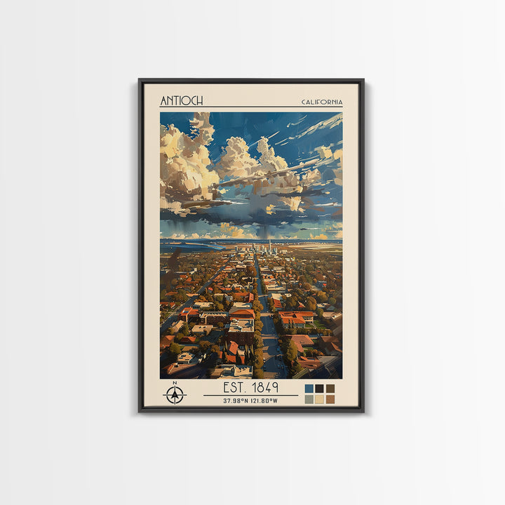 Antioch Travel Poster, Canvas Print, Poster Print, Travel Wall Art, Retro Wall Art, Vintage Poster, Travel Print, City Travel Poster