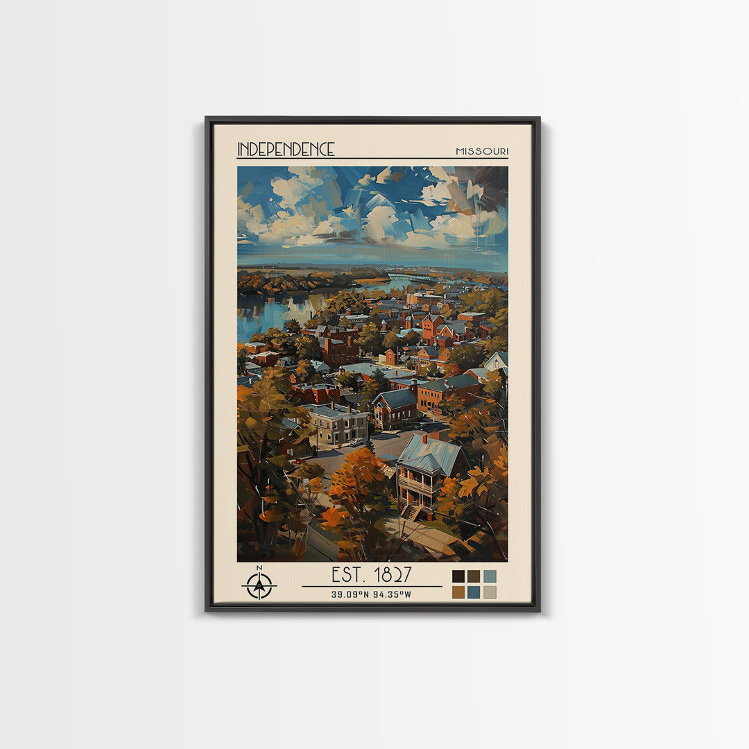 Independence Travel Poster, Canvas Print, Poster Print, Travel Wall Art, Vintage Travel Print, Vintage Posters, Mid Century Wall Art