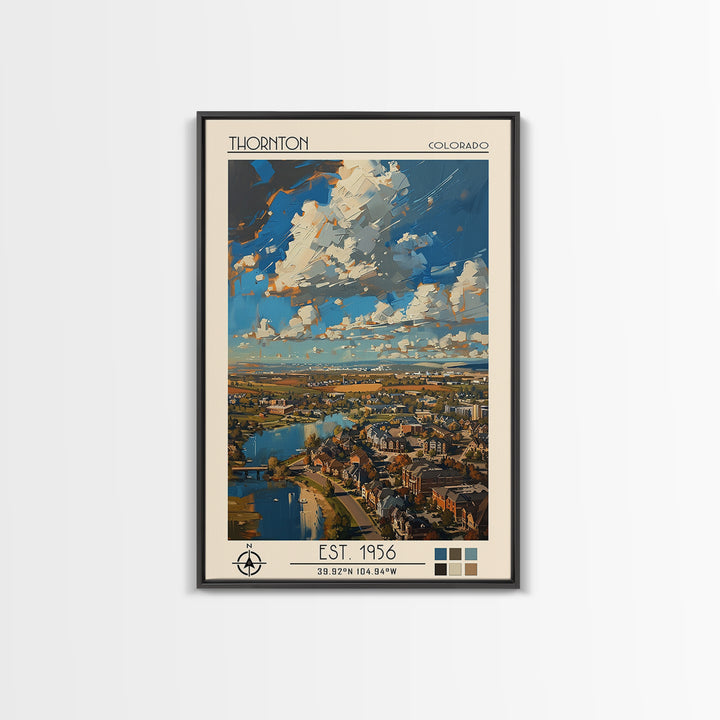 Thornton Travel Poster, Canvas Print, Retro Wall Art, Travel Print, Vintage Poster, Mid Century Wall Art, Poster Art, Vintage Travel