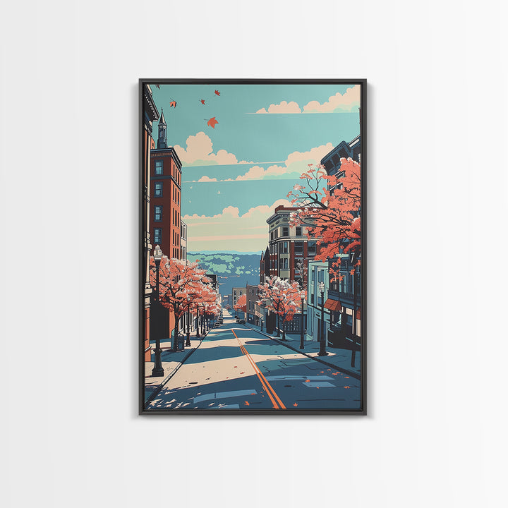 Allentown Travel Poster, Canvas Print, City Travel Poster, Vintage City Poster, Retro Travel Print, Vintage Travel, Gallery Wall Set