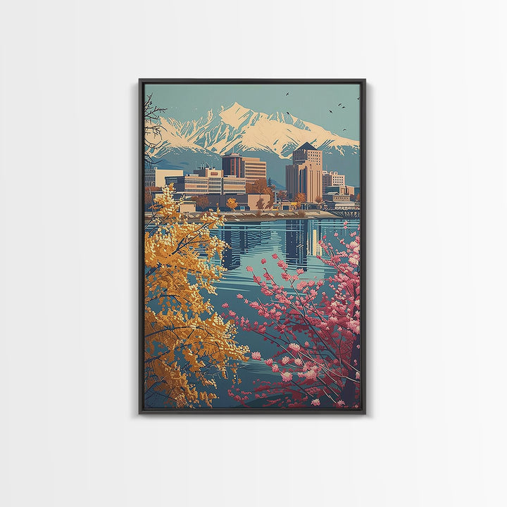 Anchorage Travel Poster, Canvas Print, Travel Art Print, Modern Wall Decor, Travel Prints, Travel Decor, Travel Wall Decor, Wall Art