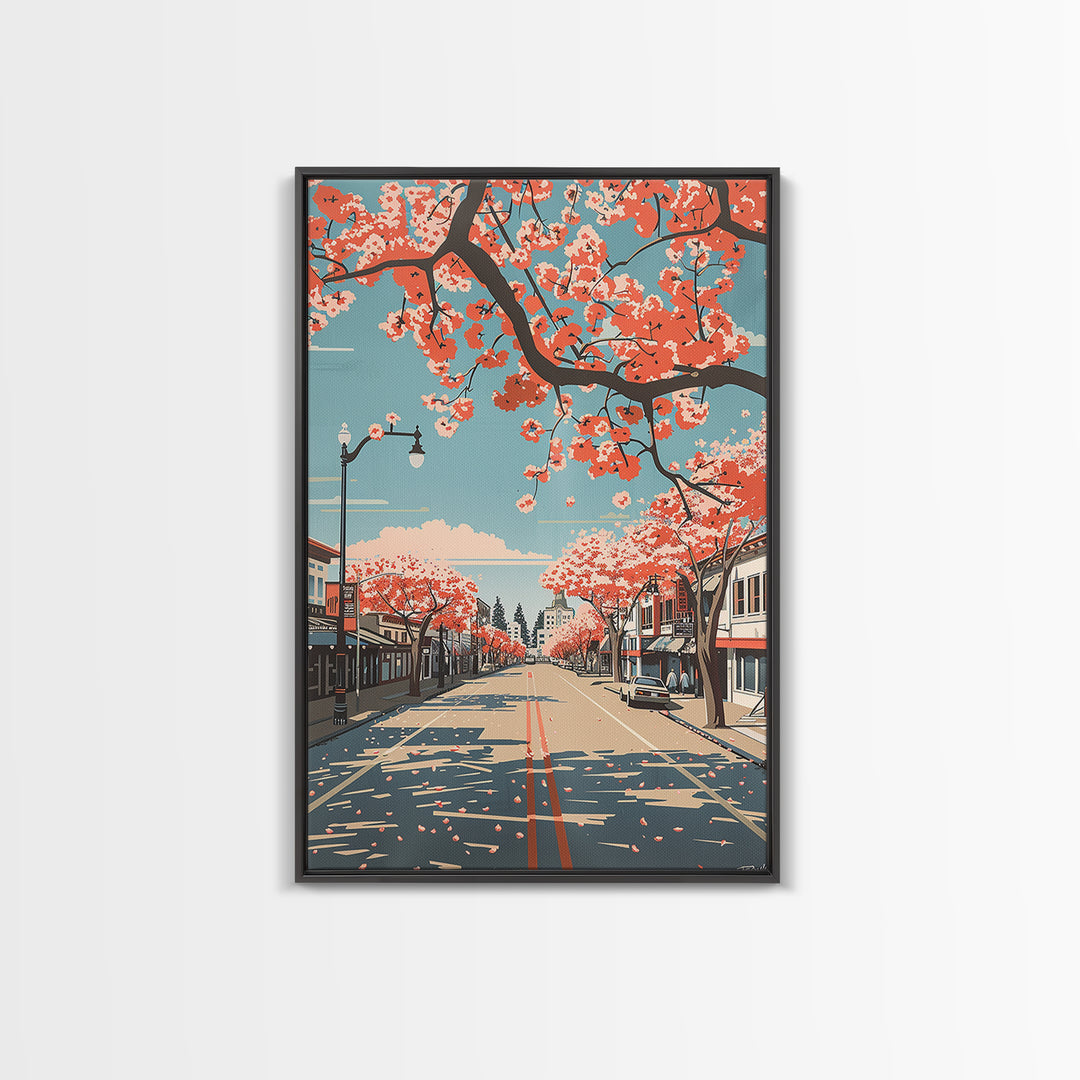 Antioch Travel Poster, Framed Canvas Print, Vintage Travel Print, City Wall Art, Poster Art, City Illustration, Living Room Wall Art