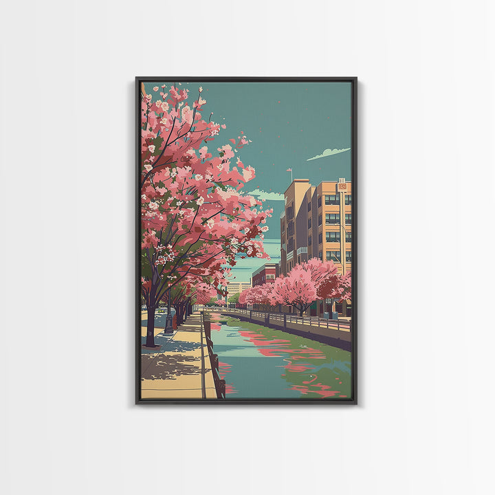 Arlington Travel Poster, Canvas Print, Retro Wall Art, Travel Print, Art Print, Minimalist Poster, Retro Travel Poster, Poster Print