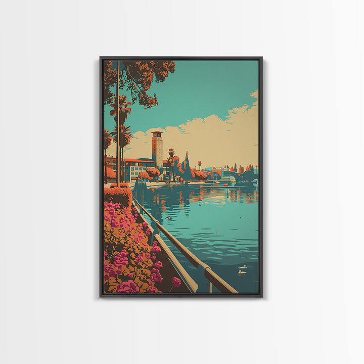 Elk Grove Travel Poster, Framed Canvas Print, Poster Print, Travel Wall Art, Travel Prints, Fine Art Print, Poster Art, Travel Decor