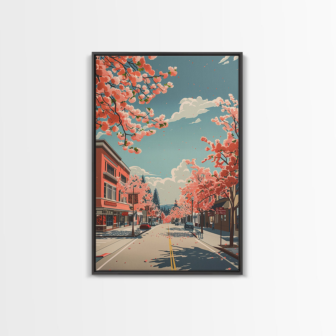 Fairfield Travel Poster, Framed Canvas Print, City Art Print, Travel Wall Art, Living Room Wall Art, Wanderlust Gift, Travel Posters