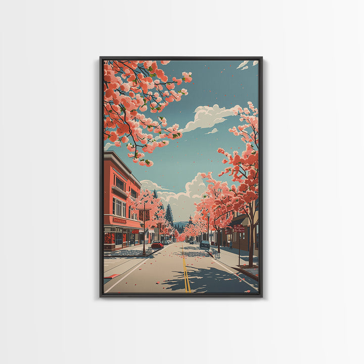 Fairfield Travel Poster, Framed Canvas Print, City Art Print, Travel Wall Art, Living Room Wall Art, Wanderlust Gift, Travel Posters