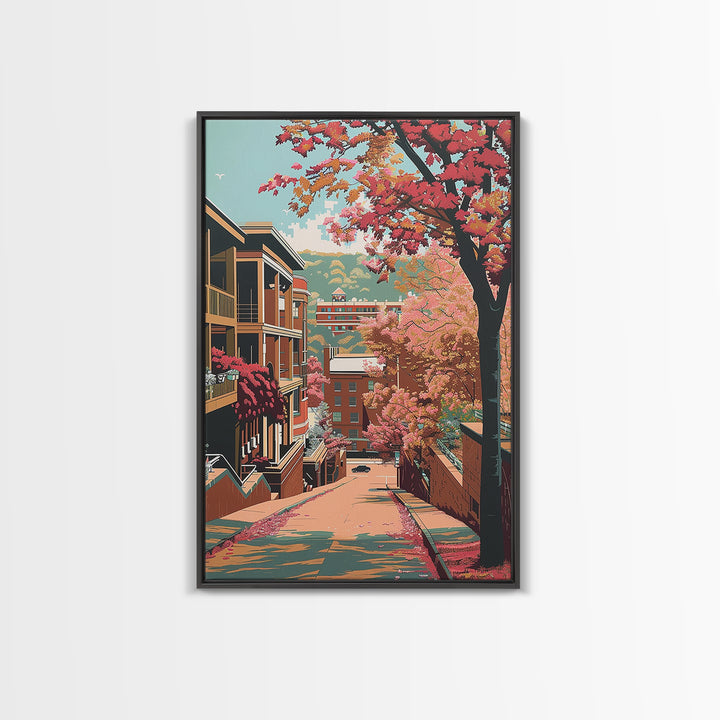 Fayetteville Travel Poster, Canvas Print, Travel Wall Decor, Minimalist Poster, Fine Art Print, Home Office Decor, Modern Wall Decor