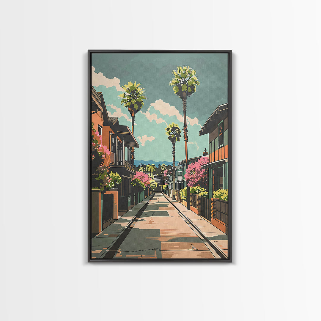 Fremont Travel Poster, Framed Canvas Print, Poster Print, Travel Wall Art, Vintage Travel Print, Living Room Wall Art, City Wall Art