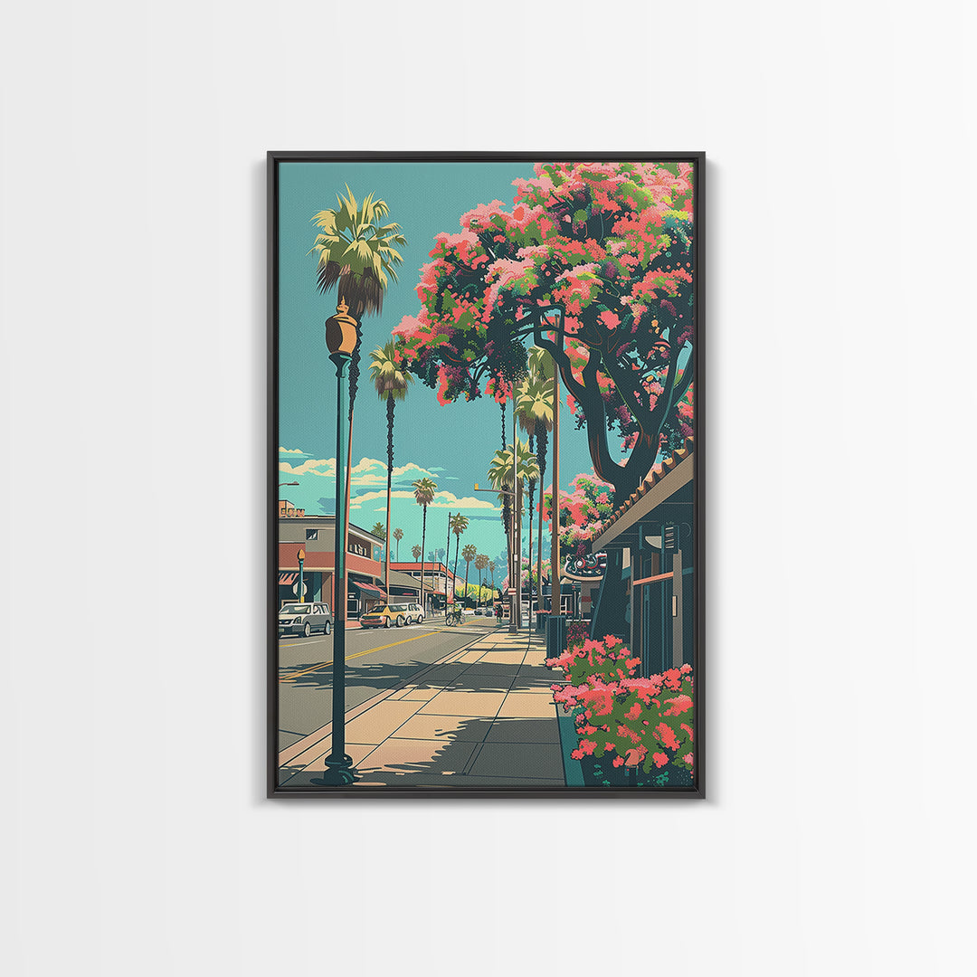 Garden Grove Travel Poster, Framed Canvas Print, City Travel Poster, Travel Wall Decor, Poster Art, Modern Wall Decor, Travel Prints