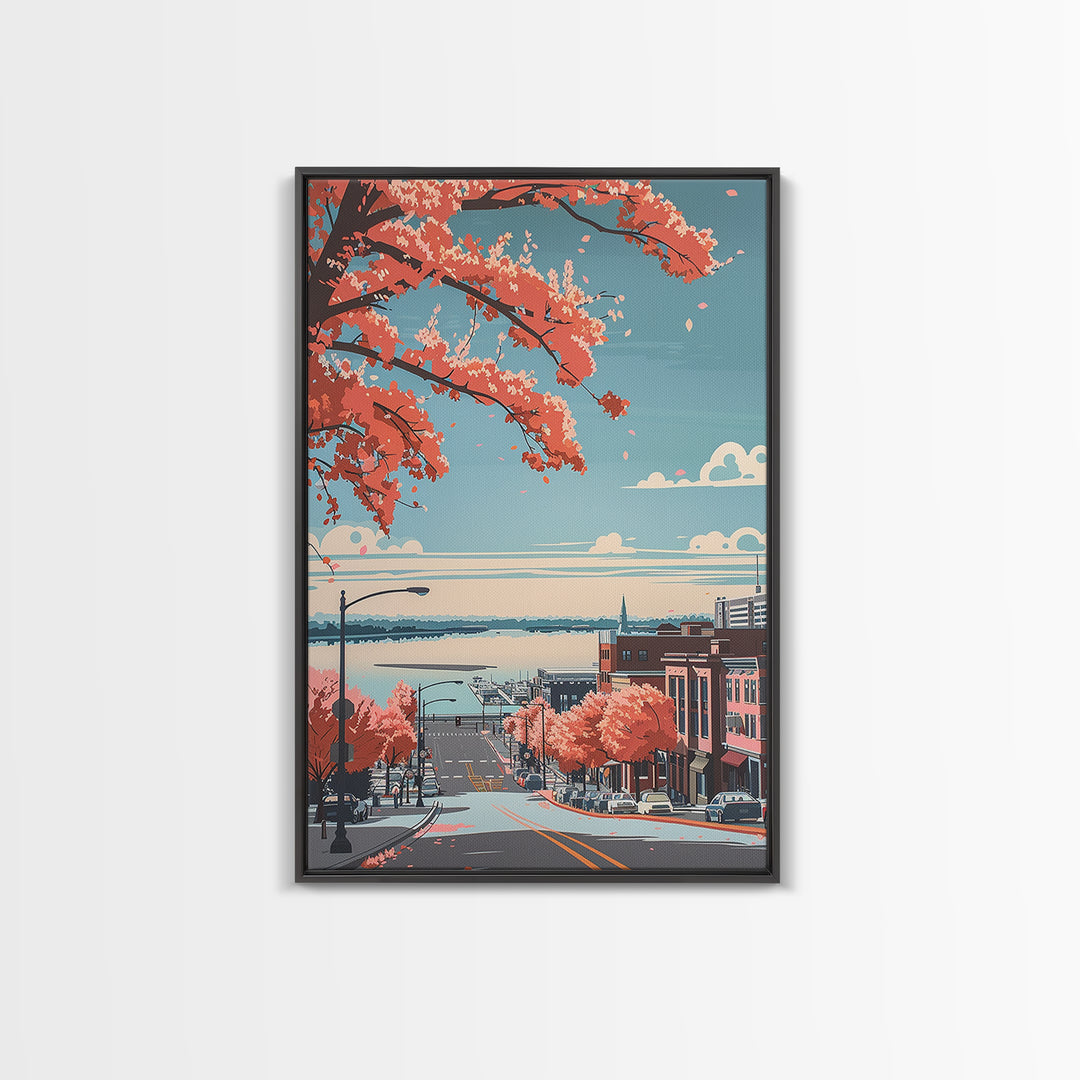 Green Bay Travel Poster, Canvas Print, Travel Art Print, Modern Wall Decor, Travel Posters, Mid Century Wall Art, City Travel Poster