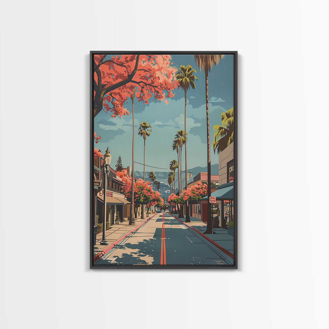 Hesperia Travel Poster, Canvas Print, Travel Wall Art, City Wall Art, Fine Art Print, Vintage Travel, Gallery Wall Set, Travel Print