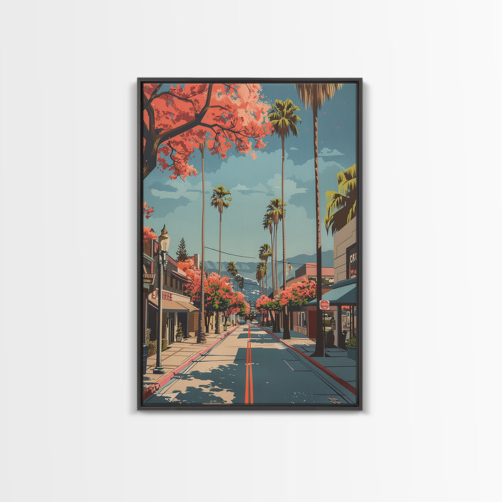 Hesperia Travel Poster, Canvas Print, Travel Wall Art, City Wall Art, Fine Art Print, Vintage Travel, Gallery Wall Set, Travel Print