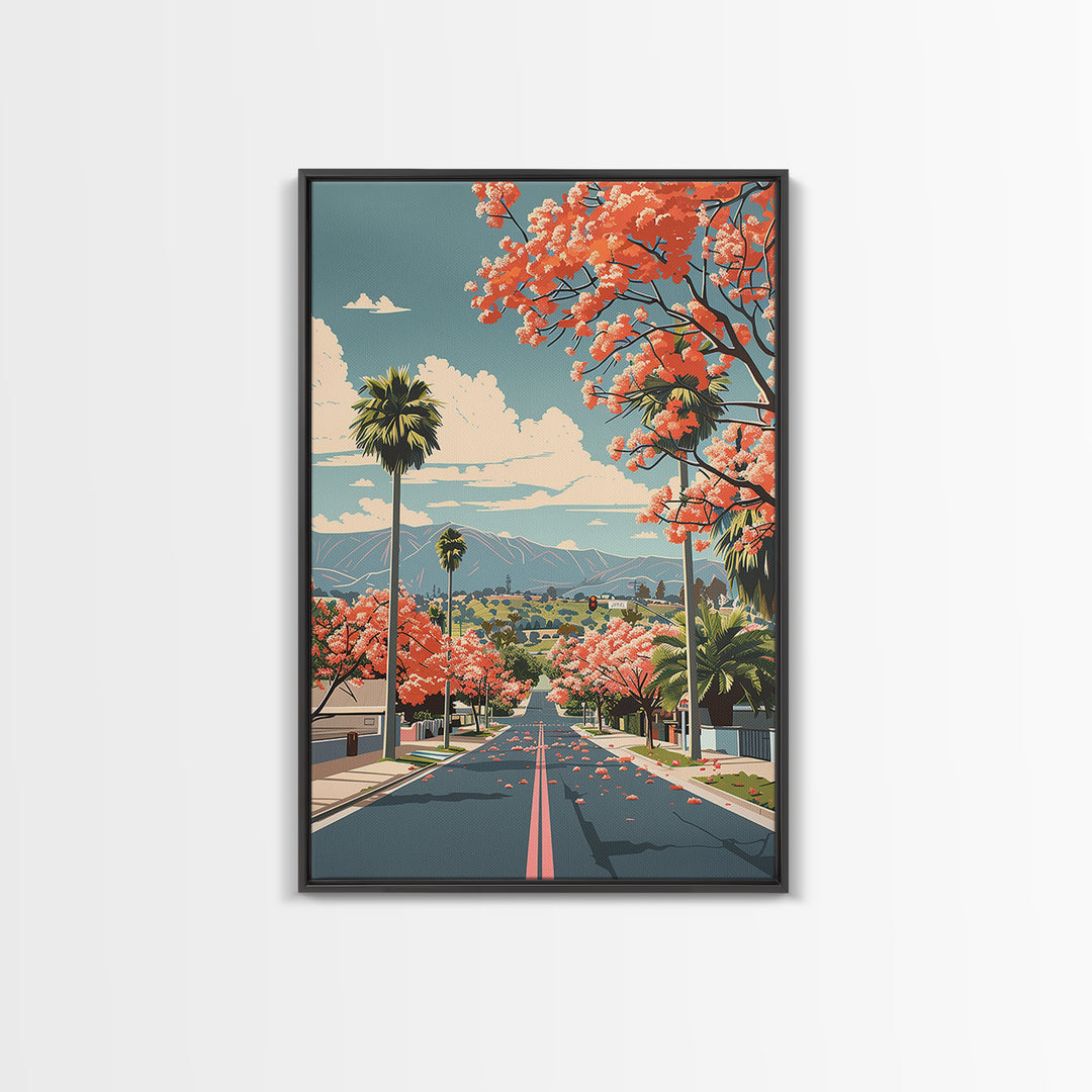 Jurupa Valley Travel Poster, Canvas Print, City Travel Poster, Vintage City Poster, Retro Wall Art, Gallery Wall Set, Vintage Poster