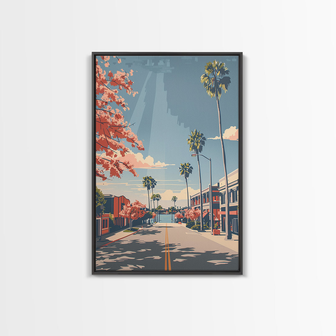 Lakeland Travel Poster, Framed Canvas Print, Travel Wall Art, City Wall Art, Gallery Wall Set, Travel Decor, Travel Prints, Wall Art