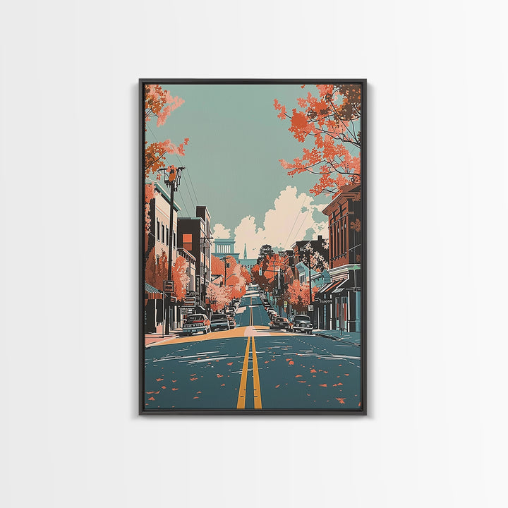 Macon Travel Poster, Canvas Print, City Art Print, Travel Wall Art, Travel Prints, Vintage Posters, City Travel Poster, Travel Print