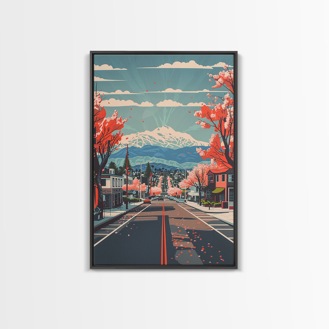 Menifee Travel Poster, Canvas Print, Poster Print, Travel Wall Art, Retro Wall Art, Travel Print, Colorful Wall Art, Wanderlust Gift
