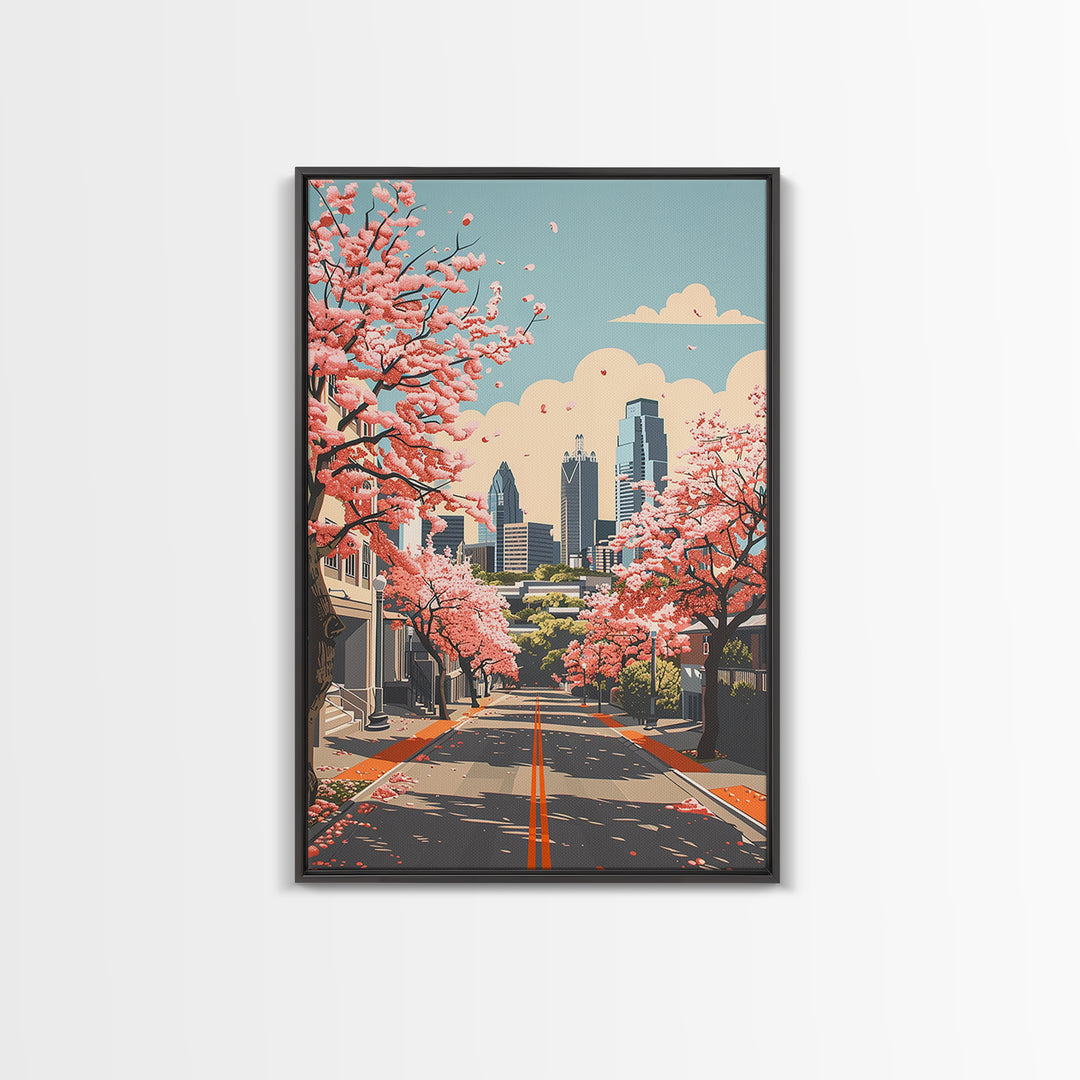 Richardson Travel Poster, Framed Canvas Print, Poster Print, Travel Wall Art, Fine Art Print, Vintage City Poster, Minimalist Poster