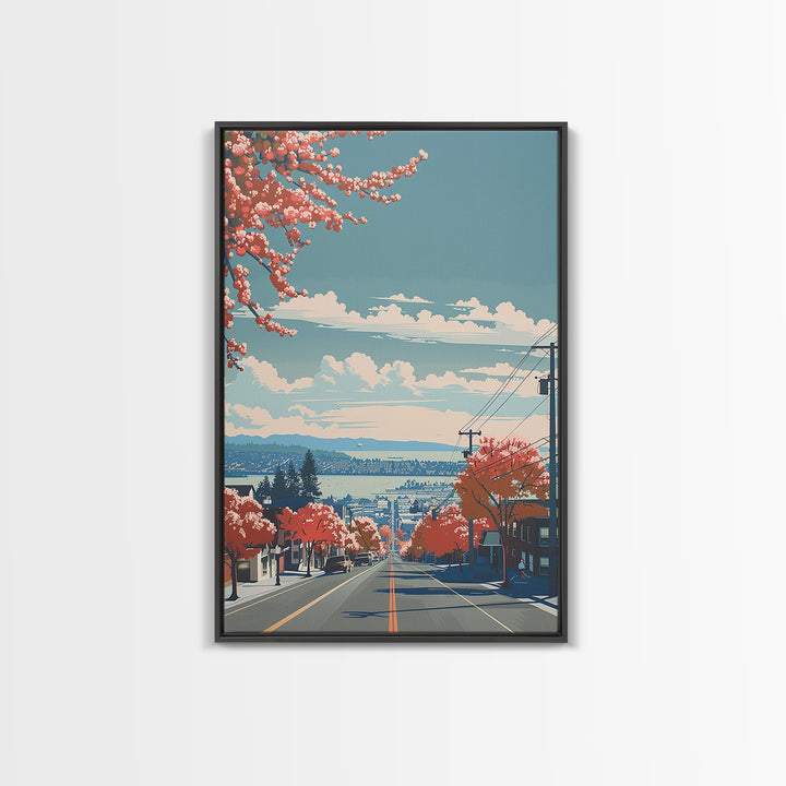 Richmond Travel Poster, Canvas Print, Travel Prints, Landscape Art, Retro Wall Art, Living Room Wall Art, Travel Decor, Travel Print