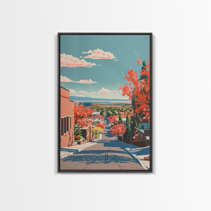 Rio Rancho Travel Poster, Framed Canvas Print, Retro Travel Poster, City Wall Art, Minimalist Poster, Travel Posters, Fine Art Print