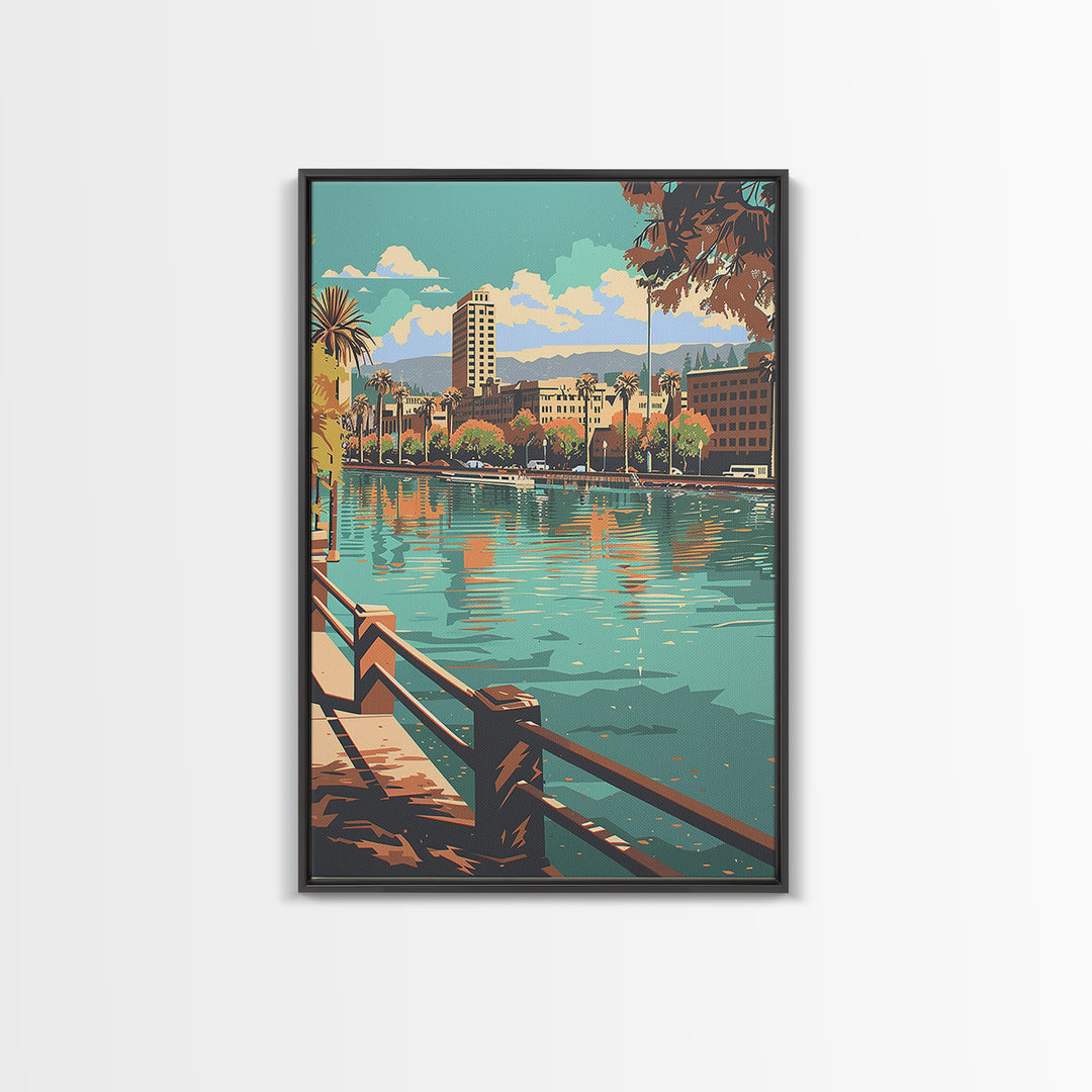 San Jose Travel Poster, Canvas Print, Travel Art Print, Modern Wall Decor, City Travel Poster, Travel Wall Art, Living Room Wall Art